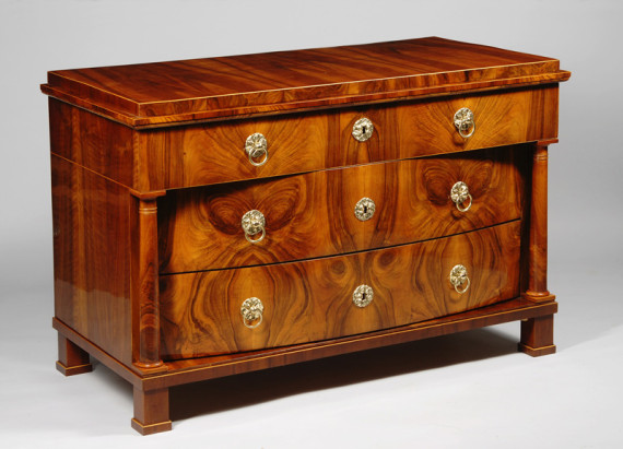 An exceptional Biedermeier commode