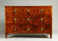 A Biedermeier three drawer commode 2