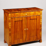 A handsome Biedermeier two door commode