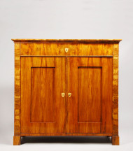 A handsome Biedermeier two door commode 2