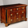 A stately Biedermeier three drawer commode