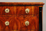 A stately Biedermeier three drawer commode 3