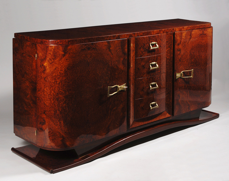 An Art Deco sideboard in the style of Jules Leleu