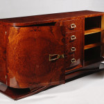 An Art Deco sideboard in the style of Jules Leleu