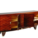 An Art Deco sideboard in the style of Jules Leleu