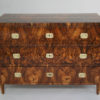 A Biedermeier three drawer commode