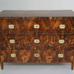 A Biedermeier three drawer commode