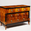 A Biedermeier three drawer commode