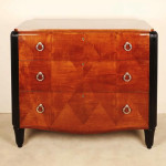 A fine three drawer Art Deco commode