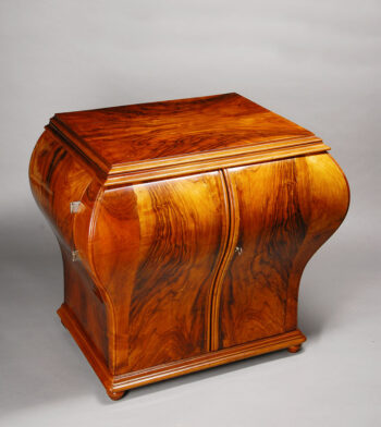 An unusual Art Deco two door Bombay style commode 
