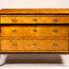 A handsome Biedermeier three drawer commode