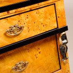 A handsome Biedermeier three drawer commode