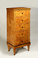 A tall Biedermeier five-drawer chest 3