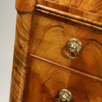 A Biedermeier three drawer commode