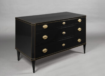 A Chic and Stylish Neoclassical Ebonized Commode