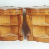 A pair of Biedermeier corner consoles