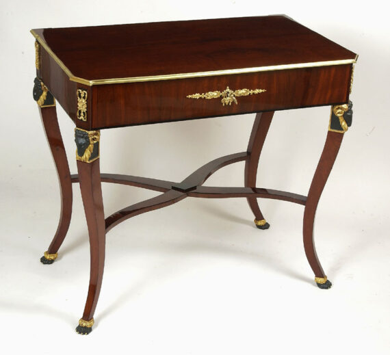 An elegant Empire console table