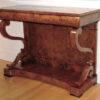 An exceptional Biedermeier console with a single drawer