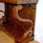 An exceptional Biedermeier console with a single drawer