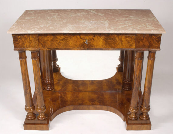 A Biedermeier console table