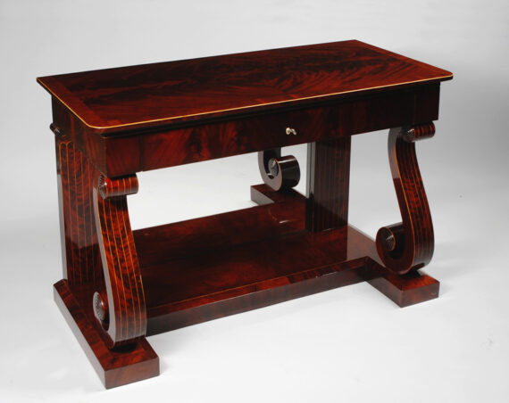 An impressive Biedermeier console table