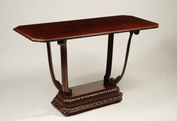 An unusual Art Deco console table attributed to