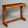 An unusual Biedermeier console table