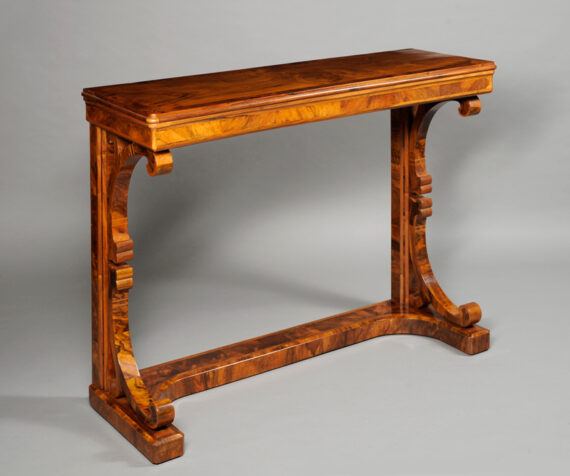 An unusual Biedermeier console table