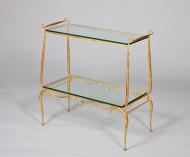 A forged iron and gilt French Forties console 2