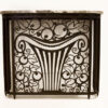 A pair of exceptional Art Deco iron console enclosures