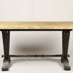 An exceptional Art Deco console table