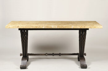 An exceptional Art Deco console table