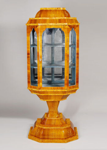 An unusual late Biedermeier display cabinet