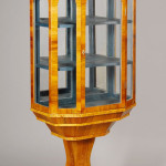 An unusual late Biedermeier display cabinet