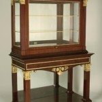 An exceptional and extremely rare Viennese Empire display cabinet
