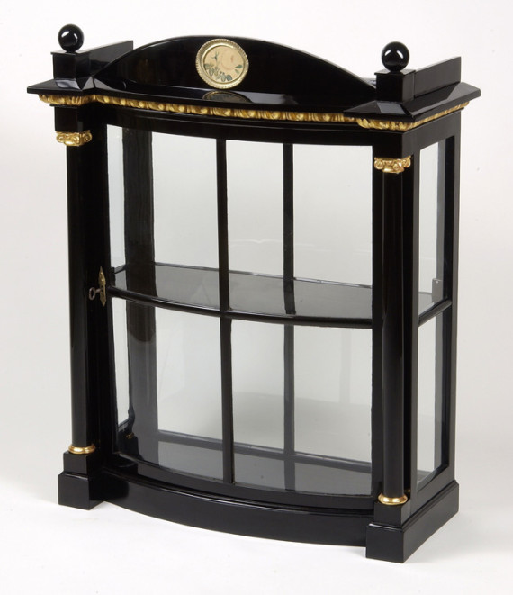 A rare and unusual Biedermeier petite display cabinet