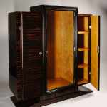 An elegant Art Deco display cabinet