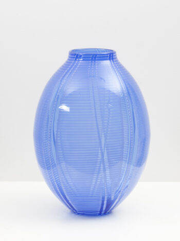 A mid-century glass vase