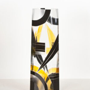 A mic-century modern vase