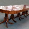 A rare and exceptional Neoclassical extendable dining table