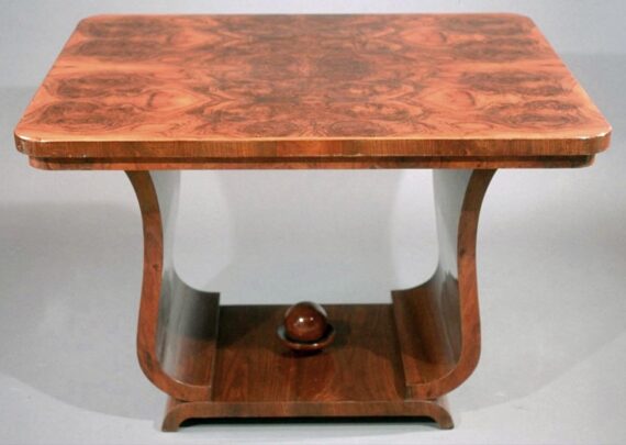 An elegant Czech Art Deco dining table