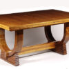 An Art Deco extendable dining table by Soubrier