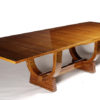 An Art Deco extendable dining table by Soubrier