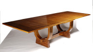 An Art Deco extendable dining table by Soubrier 2