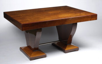An Art Deco extendable dining table