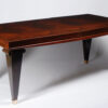 An Art Deco extendable dining table