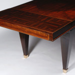 An Art Deco extendable dining table