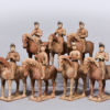 An outstanding set of seven equestrian figures