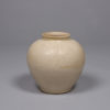 White Glazed Ovoid Jar