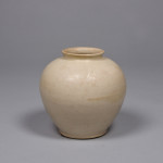 White Glazed Ovoid Jar